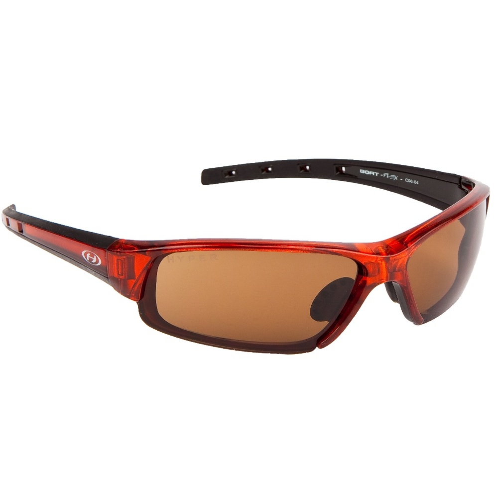 Sports Sunglasses: Red and Brown Sunglasses